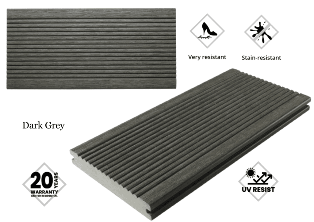 Profil deck WPC Co-Ex MANHATTAN Solid 23x145mm - Lemn Depo